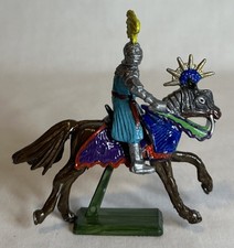 Vintage Middle-Ages Knight on Horse