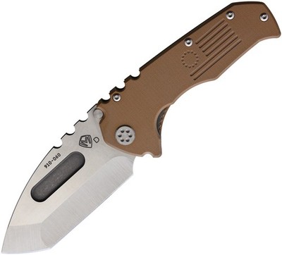 Medford Praetorian Linerlock Tan G10 Folding D2 Pocket Knife 030DTT0909
