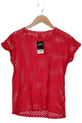 QS by s.Oliver T-Shirt Damen Shirt Kurzärmliges Oberteil Gr. S Rot #ots2xox