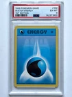 Pokémon TCG Water Energy Base Set Shadowless 1st Edition PSA 7 102/102 English
