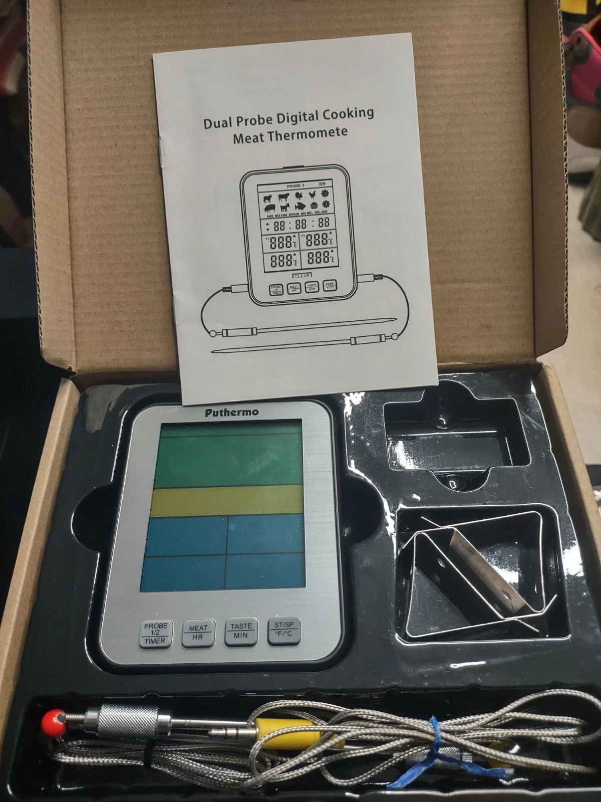Smart grill 2 Probe Digital Meat Cooking Thermometer Grill BBQ Food Oven Smoker
Opens in a new windo