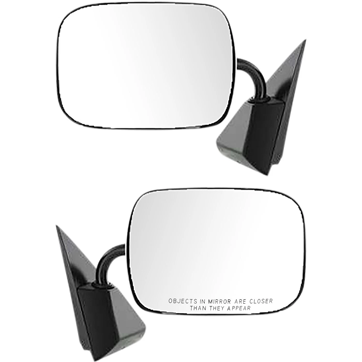 Mirrors For 1988-1998 Chevrolet K1500 88-00 K2500 Left and Right Manual Chrome