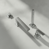 Grohe 4-Loch-Einhand-Wannenkombination Eurocube 19897_1 Supersteel 19897DC1