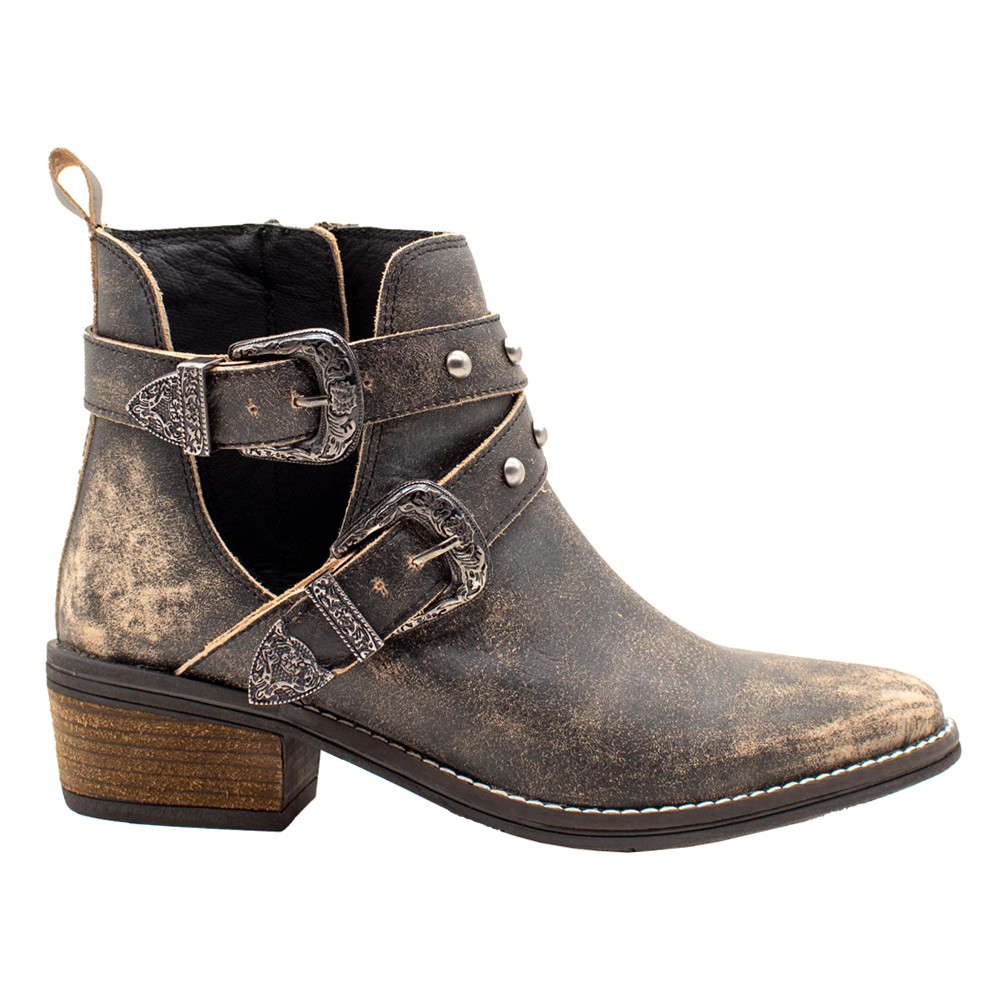 Женские черные повседневные ботинки на молнии с острым носком из волнистого тысячелистника PVV732-001