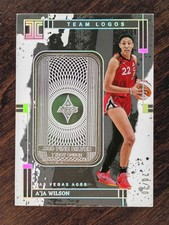 2025 Panini Impeccable WNBA #6 A'ja Wilson Silver Bar Team Logos #/20