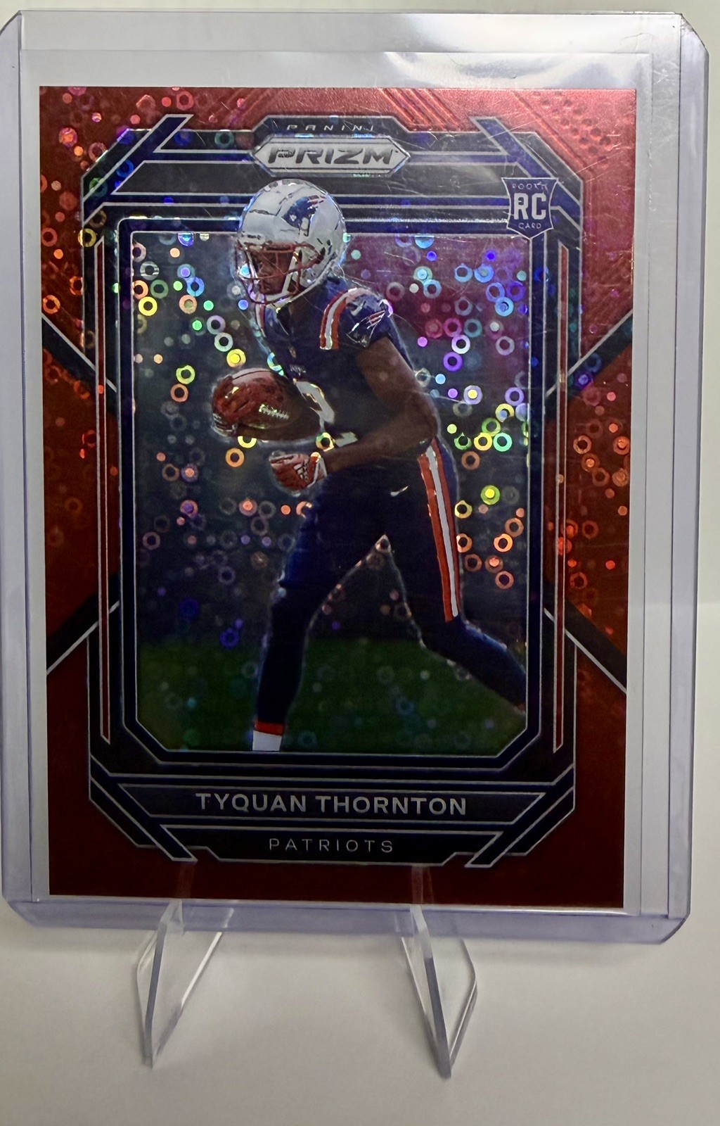 2022 Panini Prizm TYQUAN THORNTON Rookie Red Disco Prizm /50 #328