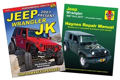 MIDLIFE CLASSIC CARS Jeep Wrangler JK Upgrades and Haynes shop repair service manual BOOK SET Chilton