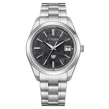 The CITIZEN AQ4100-57E Eco-Drive Super Titanium Black Dial 38.3mm Watch New