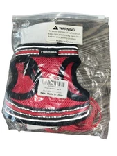 Nwt Medium Reflective Black Pet Harness & Leash for Small Pets