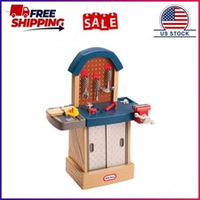 Little Tikes Tough Workshop - Toddler Workbench Pretend Play Set for Kids 2 Yea