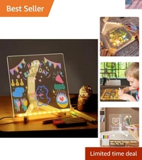 Creative LED Note Board 5.9” x 5.9” - Enhance Your Office, Home, or School Decor