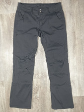 Prana Halle Stretch Hiking Stretch Roll Up Black Pants - Women Size 4