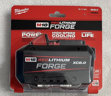 New Milwaukee 48-11-1881 M18 18 Volt XC 8.0Ah Red Lithium Ion Forge Battery NIB