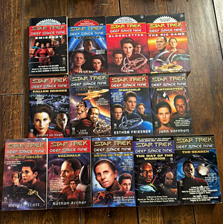 Star Trek Deep Space Nine Paperback Novel Lot 13 books Sci Fi for Adults
