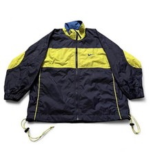 Vintage 90s Nike Blue Green Youth M 10-12 Windbreaker Full Zip