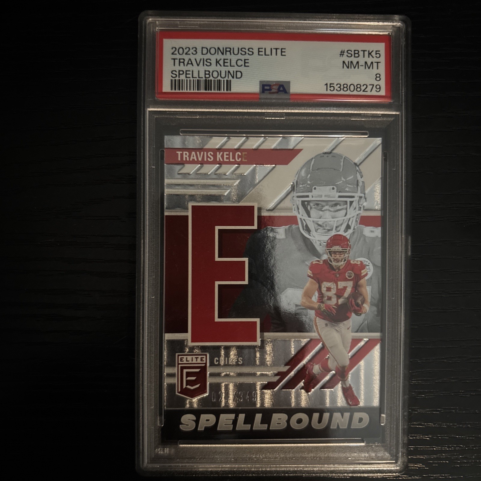 !!PSA 10!!  2023 Donruss Elite #SB-TK Travis Kelce Spellbound /349 SET PSA 8-10 view 4