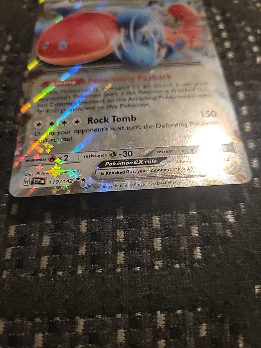 orthworm ex pokemon card value 110/142 SV07: Stellar Crown (Double Rare Holo) Fitted BLVD Exclusive single card from the Pokemon TCG Stellar Crown set. Orthworm ex Full Art Ultra