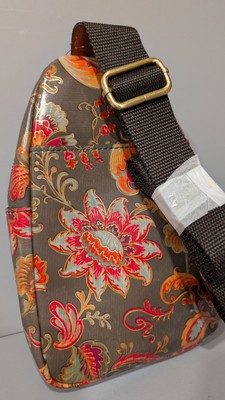 COPY - NWT PATRICIA NASH MARISOL OLIVE Floral SLING CROSSBODY Bag NWT Patricia Nash Marisol Tooled Leather sling bag, Soft Green main image 2