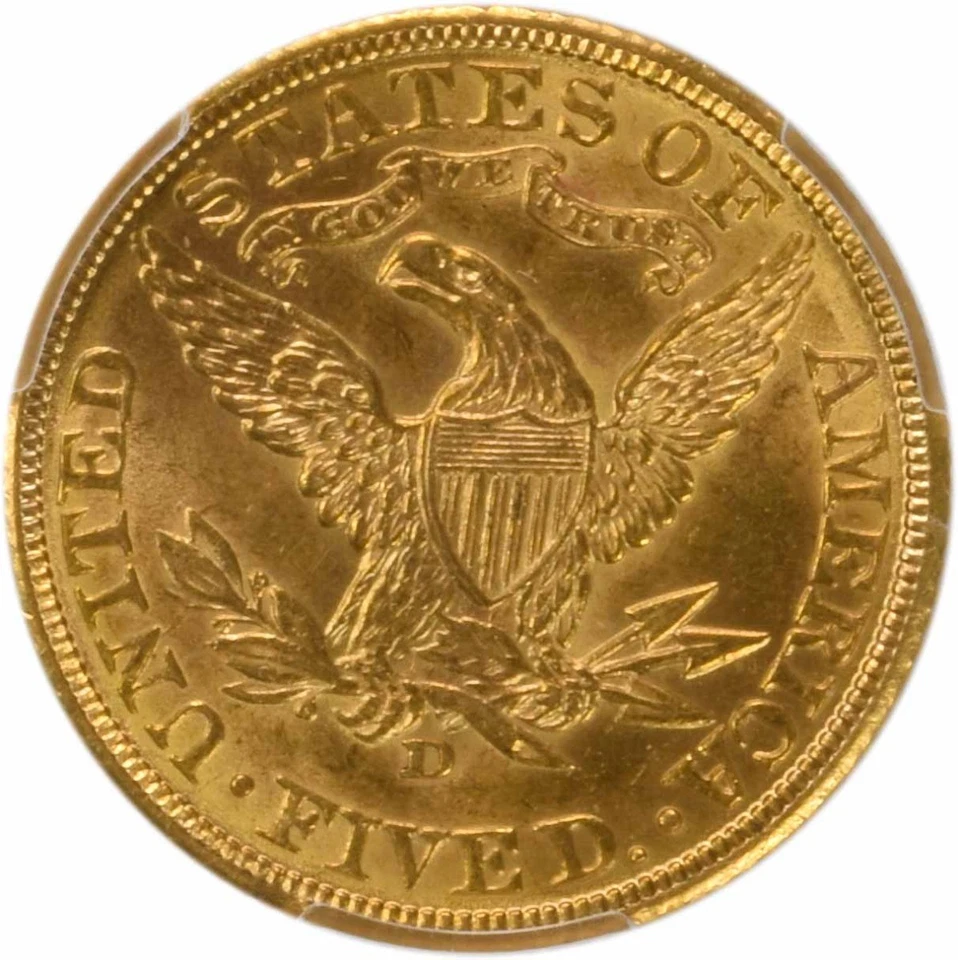 1906-D $5 Gold Liberty Head MS63 PCGS - Image 4 of 4