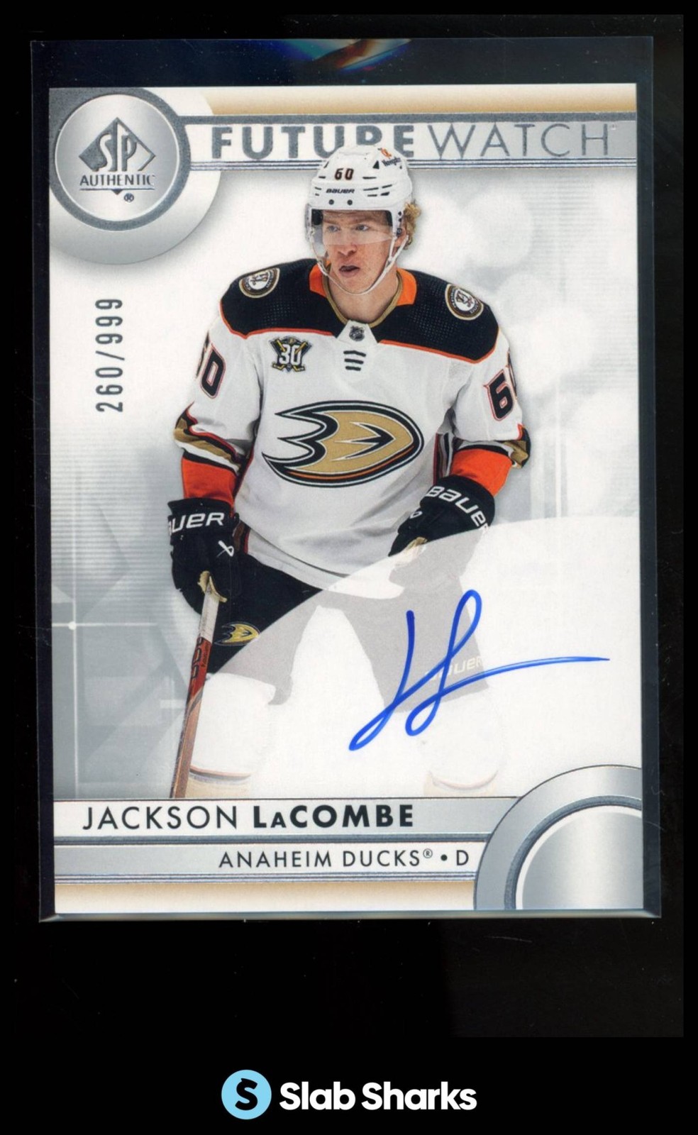 2023 SP AUTHENTIC #170 JACKSON LACOMBE AUTO RC FUTURE WATCH ROOKIE /999