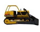 Vintage Tonka Turbo Diesel Bulldozer Pressed Steel Yellow Black #43101