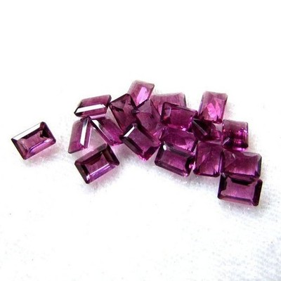 5x7mm Garnet Hyderabadi Natural Octagon Faceted Cut Loose Gemstone