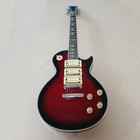 Electric Guitar Mahogany Body Rosewood Fretboard No Brand  Abalone Inlay Red — photo 2