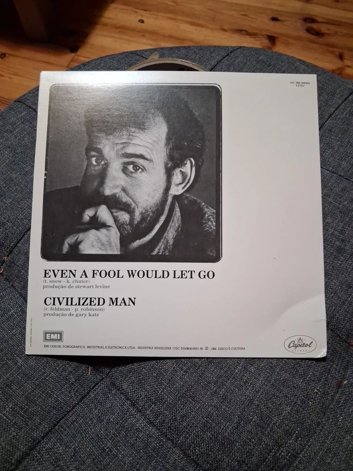 Joe Cocker 1984 "Even A Fool Would Let Go" Brazilian 7" Vinyl - Image 3 of 4