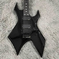 Black BC Rich Warlock Chitarra Elettrica 6 Corde Corpo Solido H-H Pickups FR Bridge