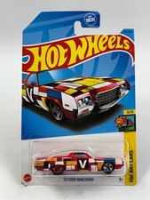 Hot Wheels 2023 '72 Ford Ranchero HW Art Cars 9/10 142/250 Red Mondrian HKH53