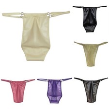 String string homme latex voir à travers taille basse sous vêtement culotte de