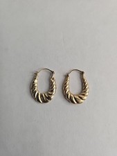 14 K Yellow Gold Hollow Hoop Earrings
