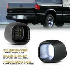 [BRILLANTE] Se adapta a Chevy S10 GMC Blazer Sonoma Jimmy Luz de matrícula LED Lámpara de etiqueta