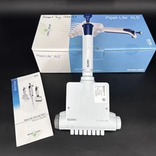 Rainin Pipet-Lite XLS+ L-1200 8-Channel Pipette 100-1200µL LTS RFID Tested w/box