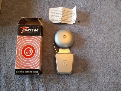 TONEPAK Door Bell CAT. #302   2 1/2 Inch Bell, Metal Electric Signal Device