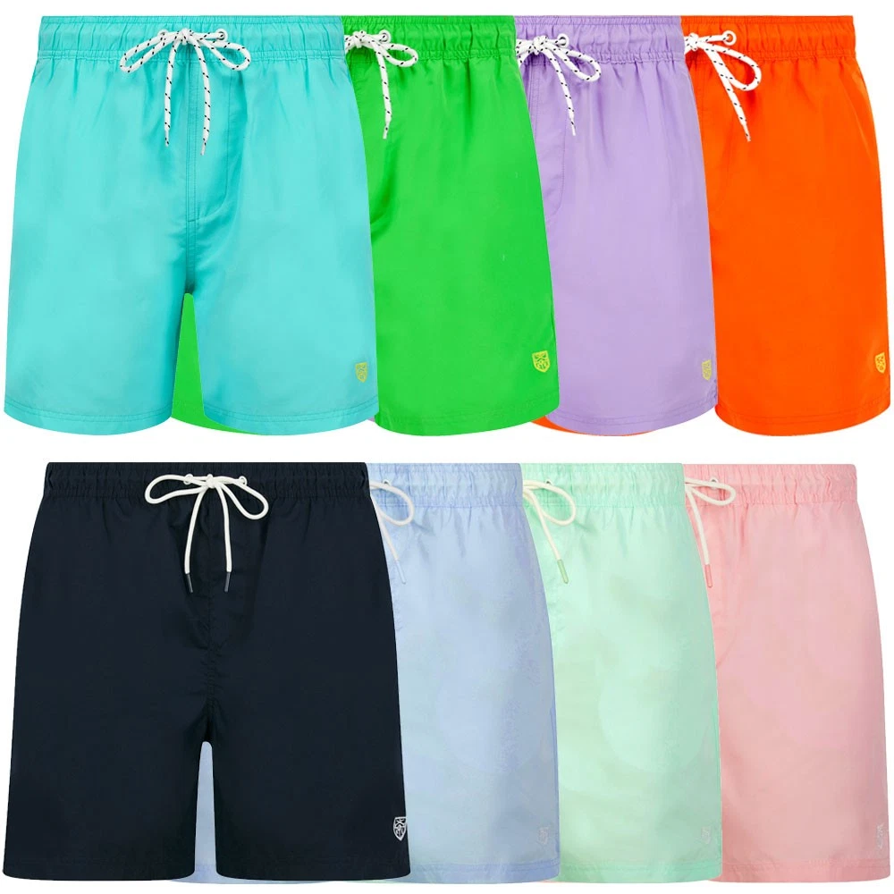 Men's Swim Shorts Surf Swimming Board Trunks Mesh Lined Elastic Waist Summer