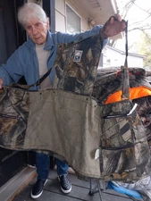 realtree hard woods xl duck hunting vest camouflage