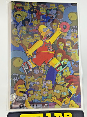 Fame: Matt Groening Air Homer Matthew Waite SIGNED! With COA NM+Sparkle Foil /40