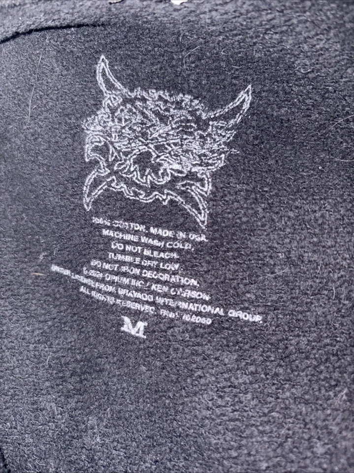 KEN CARSON X ED HARDY MEN’S MEDIUM COMPLEX CON RHINESTONE ZIPUP JACKET - Image 4 of 4