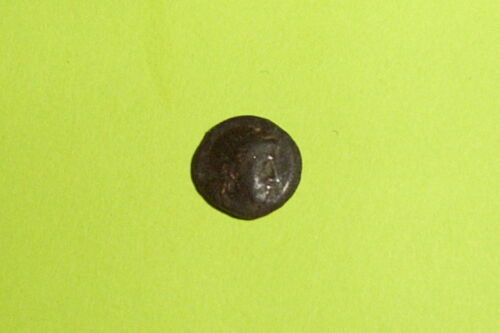 Mytilene Lesbos 149 BC ancient GREEK COIN bull apollo antique money VG treasure - Afbeelding 1 van 5