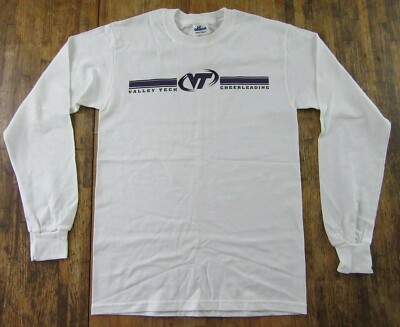 Blackstone Valley Tech Cheerleading ''Tourney Bound 2009'' LS White T Shirt Size S