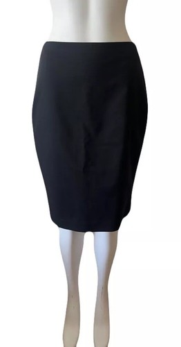 Cynthia Cynthia Steffe Skirt Size 6 Solid Black Pencil Knee Length Career