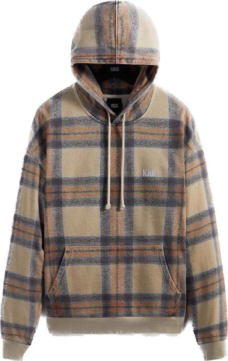 Kith Plaid Williams III Hoodie Hooded Sweatshirt Men's Size Kith Plaid Williams III Hoodie Hooded Sweatshirt Men's Size
