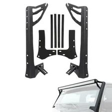 Windshield Mount Bracket 52" Straight LED Light Bar For Jeep Wrangler JK 2007-18