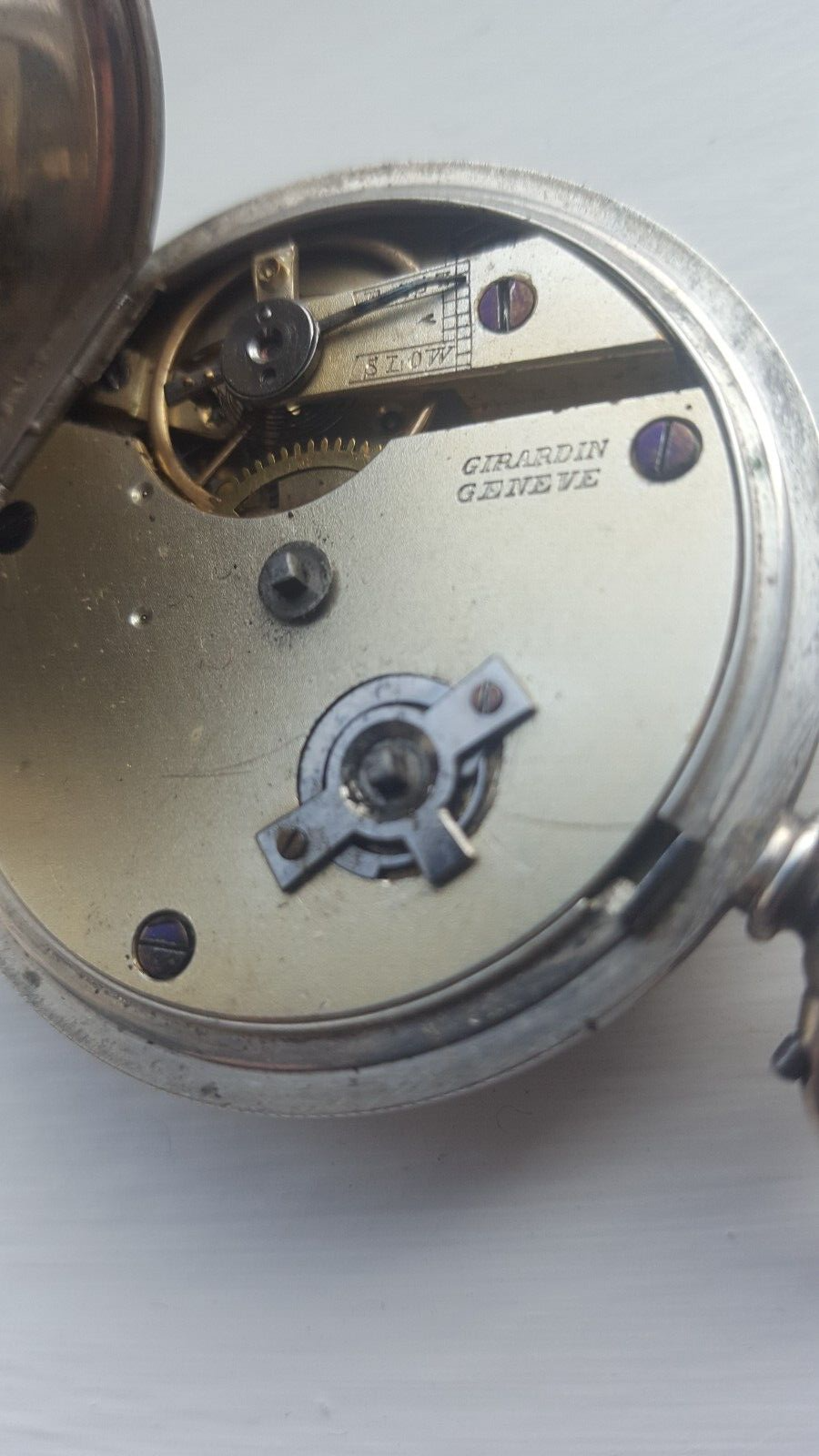 VINTAGE SILVER POCKET WATCH eBay