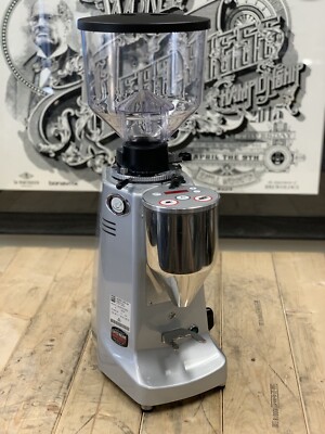 MAZZER MAJOR ELECTRONIC ESPRESSO COFFEE GRINDER SILVER COMMERCIAL MAKER CAFE BAR