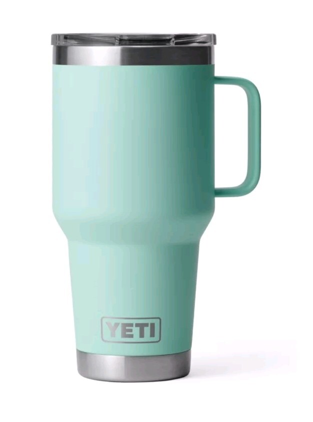 YETI Rambler 30oz Travel Mug with MagSlider Lid in Seafoam Green