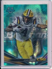 JOHN EMERY 2022 BOWMAN'S BEST UNIVERSITY AQUA LAVA REFRACTOR RC 161/199 LSU