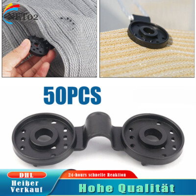 50 PCS Shade Cloth Heavy Duty Lock Grip Durable Plastic for Greenhouse Tent DE