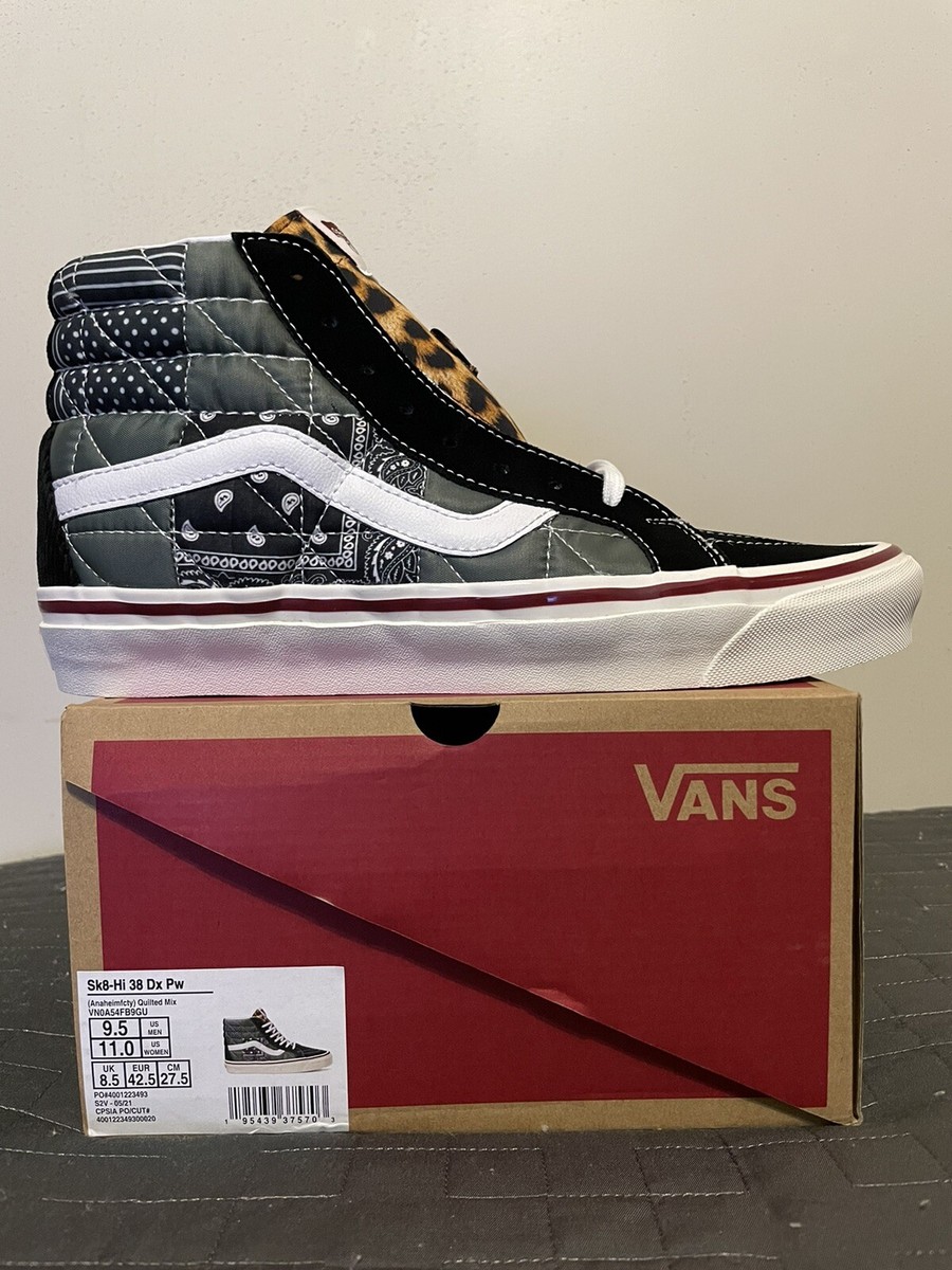 VANS SK8-Hi 38 DX PW “Anaheim Factory Quilted Mix” Men's Size